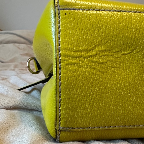 kate spade bright yellow dome satchel with double handles - Picture 8 of 12